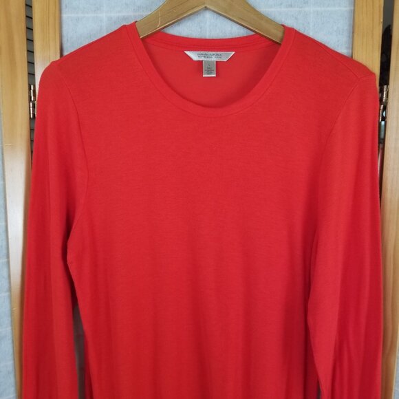 Women's Banana Republic Red Crew Neck Sweater Size Large Lightweight Wool Blend - Picture 5 of 5